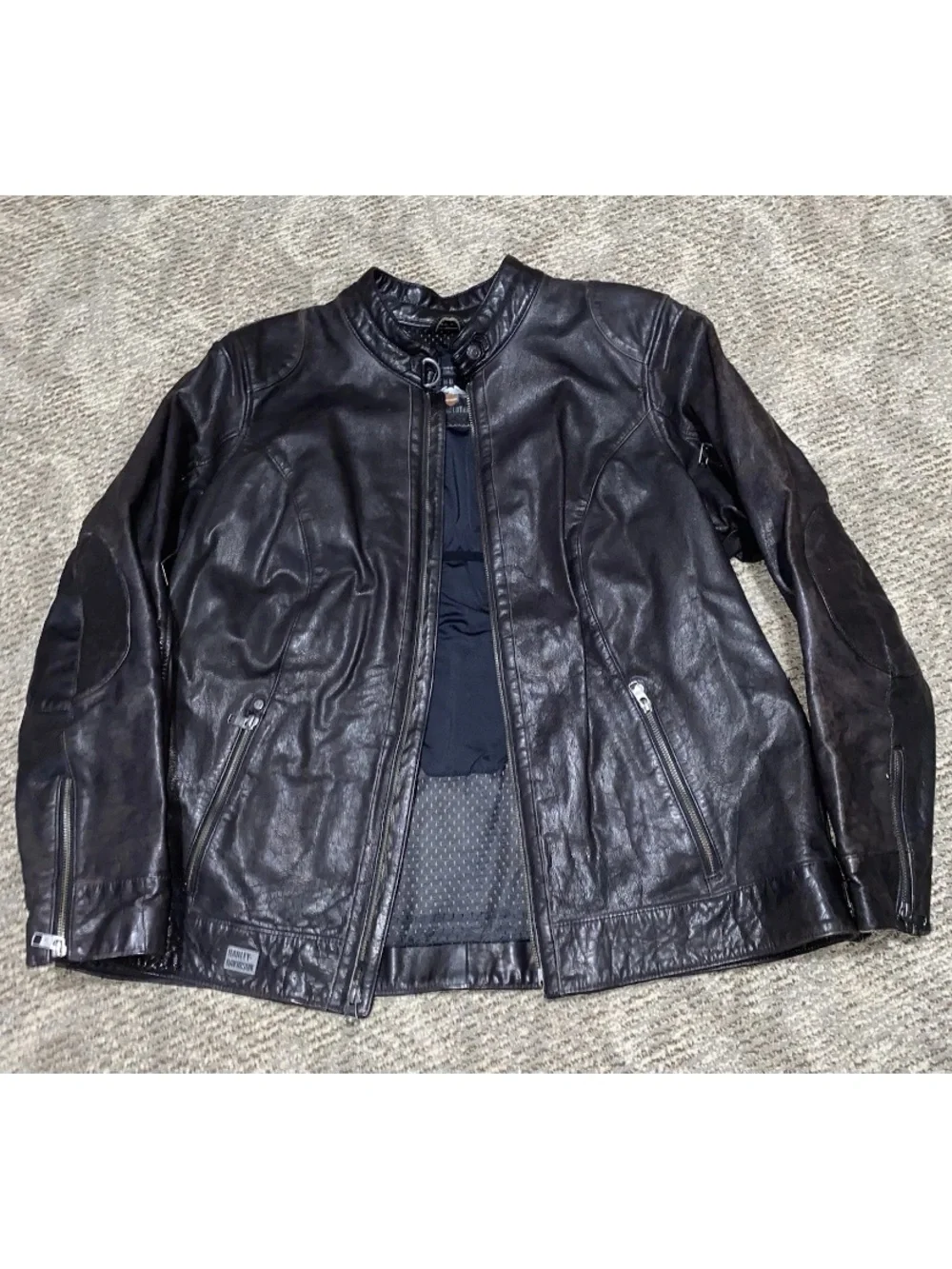 Harley-Davidson Ladies Line Stitcher Leather Jacket 98031-18VW- 2W- DAMAGED